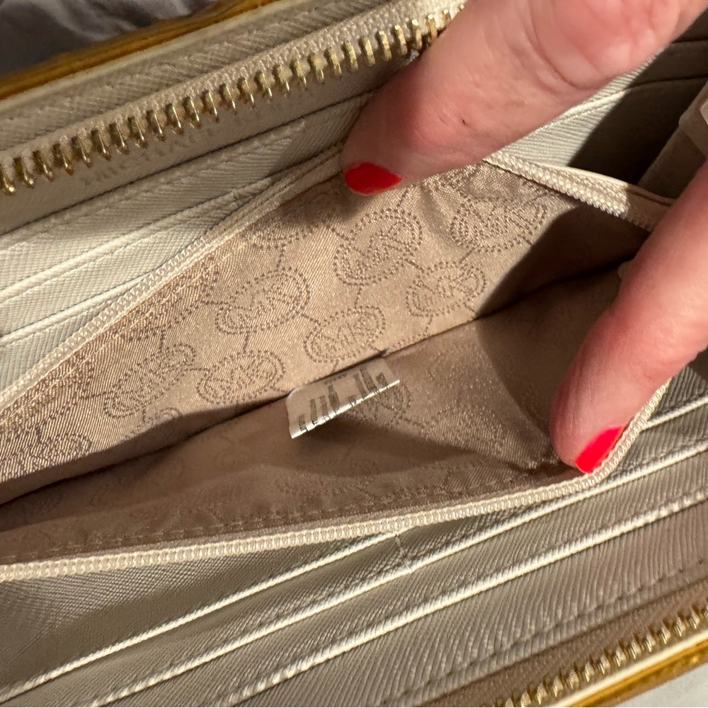 Michael Kors Jet Set Travel Continental Wallet Vanilla signature logo Classic - Picture 8 of 16